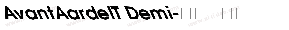 AvantAardelT Demi字体转换